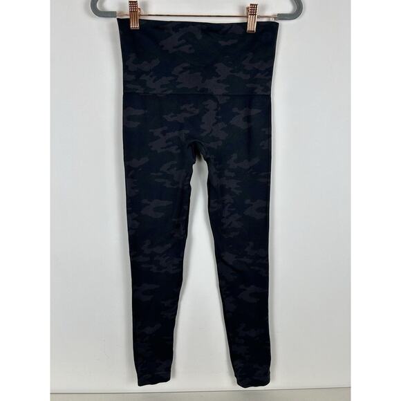 SPANX Look at Me Now Seamless Leggings Heather Camo Size M Women’s Athletic Yoga - Picture 1 of 7